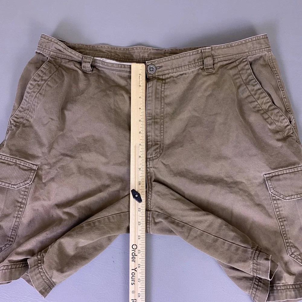 Columbia Cargo Shorts Men's Size 42w 10i Brown Omni-Shade Cotton Hiking Outdoor*